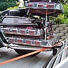 Rocket Double Trailer with FLHTC on it